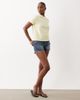 The Frolic The Frolic exclusive cotton slouchy baby tee in yellow stripe - 2