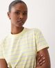 The Frolic The Frolic exclusive cotton slouchy baby tee in yellow stripe - 3
