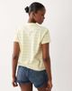 The Frolic The Frolic exclusive cotton slouchy baby tee in yellow stripe - 4