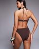 The Frolic The Frolic exclusive crinkle brazillian bikini bottom in chocolate - part of a set-Brown - 3