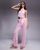 The Frolic The Frolic Exclusive crochet floral applique top in pink - part of a set - 3