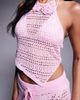 The Frolic The Frolic Exclusive crochet floral applique top in pink - part of a set - 4
