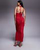 The Frolic The Frolic exclusive crochet halterneck maxi dress in red - 2