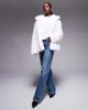 The Frolic The Frolic exclusive faux fur hooded jacket in cream-White - 4