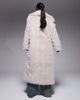The Frolic The Frolic exclusive faux fur maxi oversized collar maxi coat in beige-Neutral - 3
