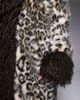 The Frolic The Frolic Exclusive faux fur mongolian trim maxi coat in brown leopard print - 4