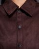 The Frolic The Frolic Exclusive faux suede pocket front wide cuff jacket in chocolate - part of a set-Brown - 4