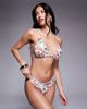 The Frolic The Frolic exclusive frill trim bikini bottom in postcard print - part of a set-Multi - 1