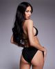 The Frolic The Frolic exclusive hot fix tie side bikini bottom in black - part of a set - 4