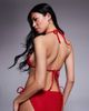 The Frolic The Frolic exclusive hot fix triangle bikini top in red - part of a set - 3