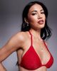 The Frolic The Frolic exclusive hot fix triangle bikini top in red - part of a set - 4