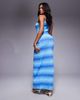The Frolic The Frolic exclusive knit maxi beach dress in blue ombre - 3