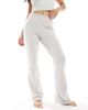 The Frolic The Frolic exclusive lace trim jersey flare pajama pants in gray - part of a set - 2