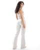The Frolic The Frolic exclusive lace trim jersey flare pajama pants in gray - part of a set - 3