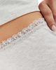 The Frolic The Frolic exclusive lace trim jersey flare pajama pants in gray - part of a set - 4