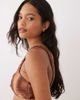 The Frolic The Frolic exclusive metallic knot front bikini top in bronze - part of a set-Brown - 3