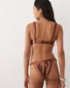 The Frolic The Frolic exclusive metallic knot front bikini top in bronze - part of a set-Brown - 4