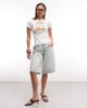 The Frolic The Frolic exclusive orange graphic front baby tee in white - 2