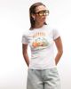 The Frolic The Frolic exclusive orange graphic front baby tee in white - 4