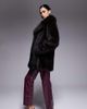 The Frolic The Frolic exclusive oversized collar faux fur jacket in brown - 1