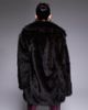 The Frolic The Frolic exclusive oversized collar faux fur jacket in brown - 4