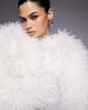 The Frolic The Frolic exclusive oversized mongolian faux fur jacket in cream-White - 2