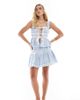 The Frolic The Frolic exclusive poplin rara mini skirt in blue stripe - part of a set - 1