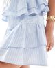 The Frolic The Frolic exclusive poplin rara mini skirt in blue stripe - part of a set - 4
