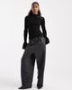 The Frolic The Frolic exclusive rib knit pearl detail flare sleeve sweater in black - 2