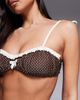 The Frolic The Frolic exclusive ruffle trim tie shoulder bikini top in chocolate polka dot - part of a set-Brown - 4