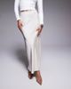 The Frolic The Frolic exclusive satin lace trim maxi skirt in cream-White - 2