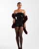 The Frolic The Frolic Exclusive sequin bandeau romper in black - 1