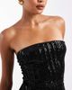 The Frolic The Frolic Exclusive sequin bandeau romper in black - 3