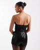 The Frolic The Frolic Exclusive sequin bandeau romper in black - 4