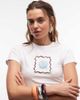 The Frolic The Frolic exclusive shell graphic front baby tee in white - 1