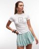 The Frolic The Frolic exclusive shell graphic front baby tee in white - 2