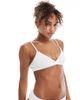 The Frolic The Frolic exclusive triangle pointelle bra in white - part of a set - 1