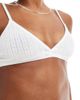 The Frolic The Frolic exclusive triangle pointelle bra in white - part of a set - 4