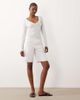 The Frolic The Frolic exclusive v-neck long sleeve top in light gray - part of a set - 2