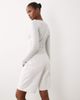 The Frolic The Frolic exclusive v-neck long sleeve top in light gray - part of a set - 4