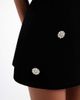 The Frolic The Frolic exclusive velvet embellished bandeau mini dress in black - 3