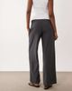 The Frolic The Frolic mid rise elastic waist wide leg pants in charcoal-Gray - 2
