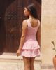 The Frolic The Frolic x Lydia Kara exclusive split front lace trim tie front top in pink gingham - part of a set - 3