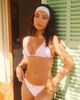 The Frolic The Frolic x Lydia Kara exclusive triangle bikini top with seam detail in summer ditsy - part of a set-Multi - 1