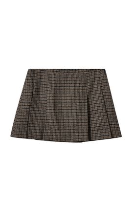 THE GARMENT THE GARMENT Balmoral Herringbone Wool Mini Skirt