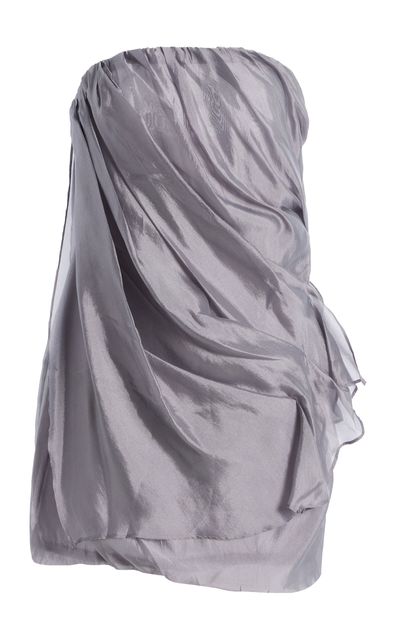 THE GARMENT THE GARMENT Exclusive Gillian WoolCashmere Bustier Mini Dress Grey UK 10