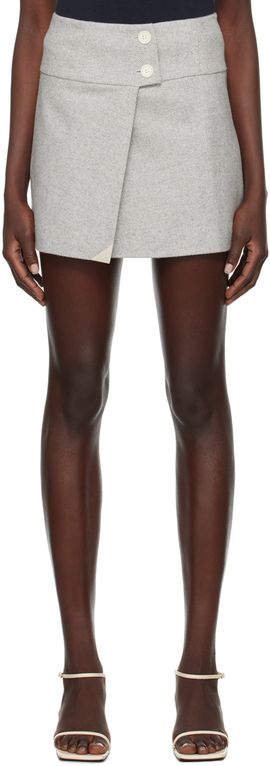 The Garment The Garment Gray Trento Miniskirt