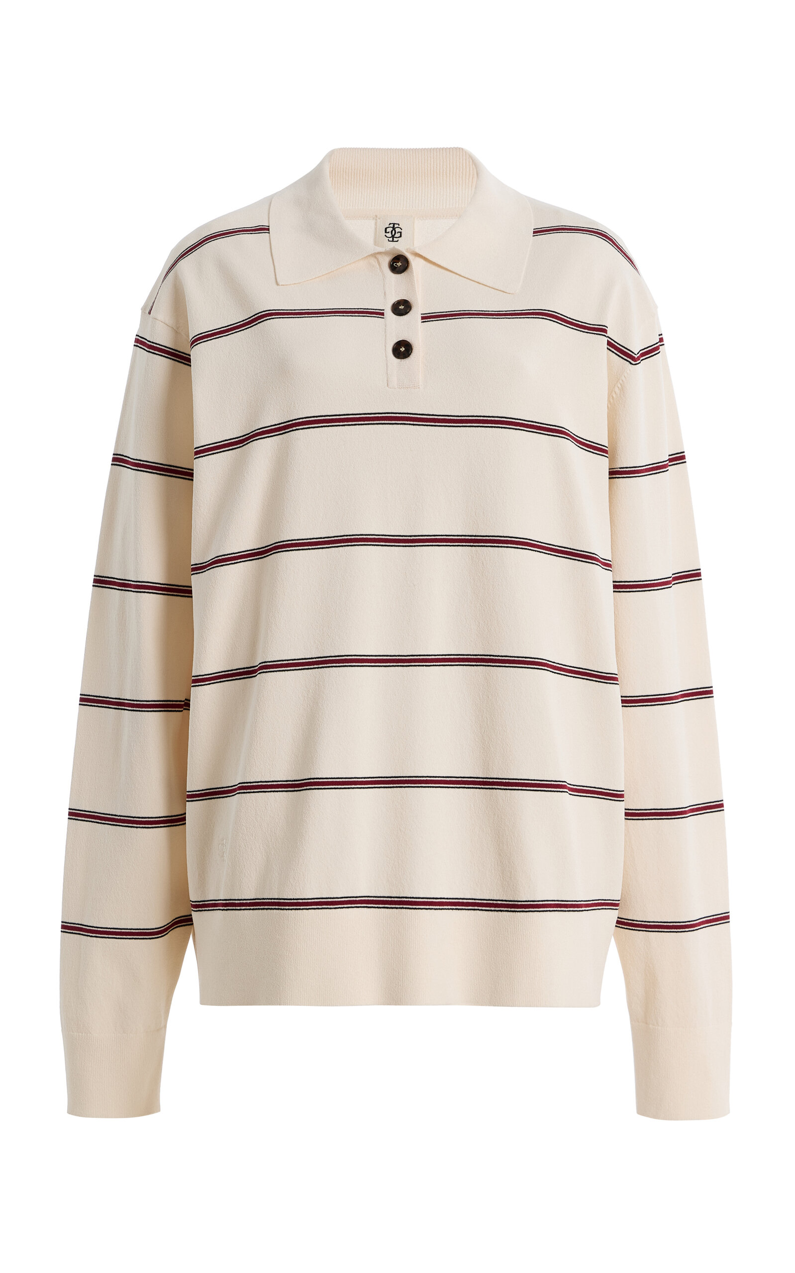 THE GARMENT THE GARMENT Madison Striped Knit Polo Shirt