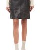 The Garment The Garment Margo Leather Skirt Brown Crunch Effect - 1