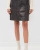 The Garment The Garment Margo Leather Skirt Brown Crunch Effect - 2